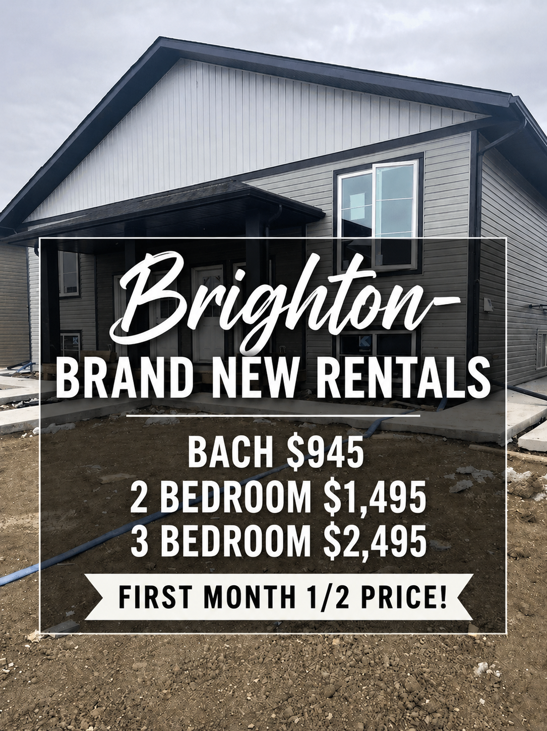 Brand New Brighton Rentals Bachelor, 2 bed, and 3 Bed